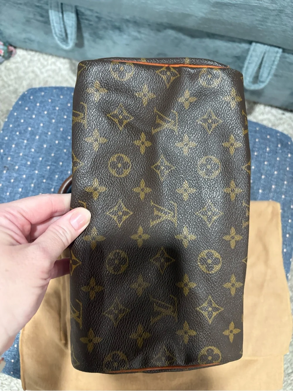 Louis Vuitton Monogram Speedy 25 Vintage 2002 Handbag Y2K
